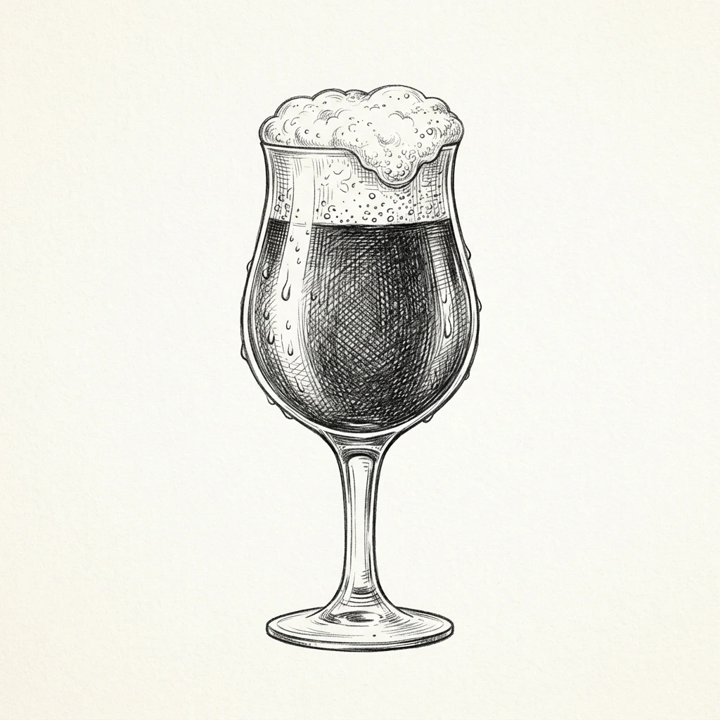 Belgian Craft Chalice vintage sketch